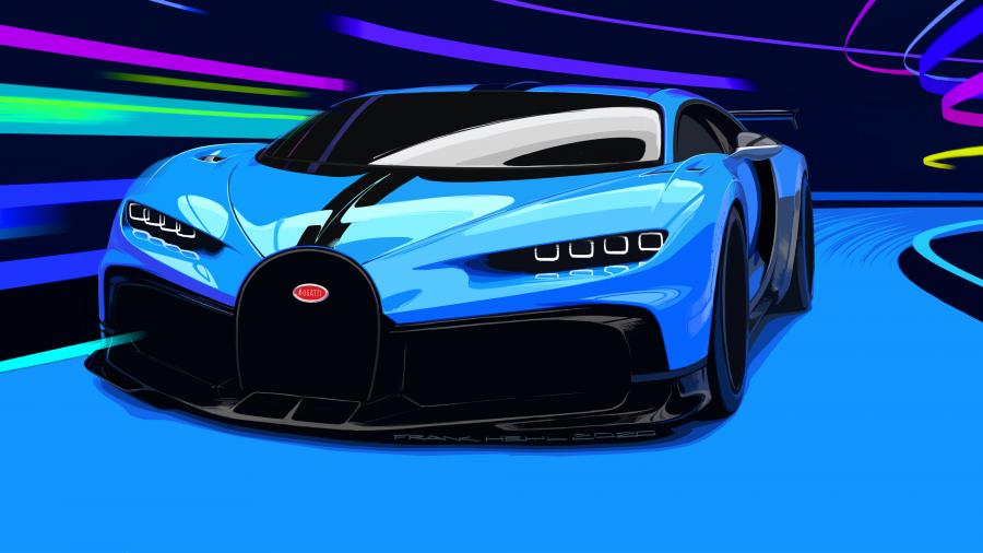Эскиз Bugatti Chiron Pur Sport 2020 года  (фото 40 из 44)
